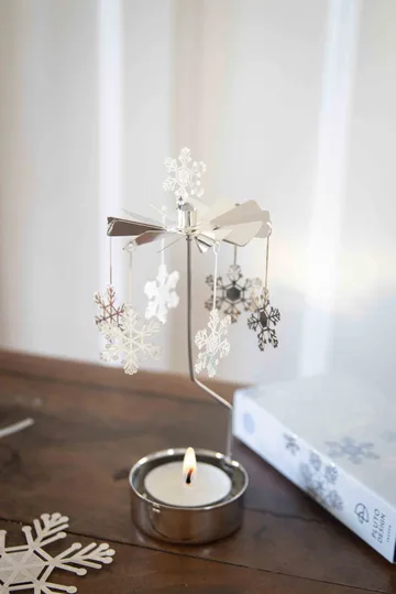 Carrousel à bougies Let it snow - Argent - Pluto Design