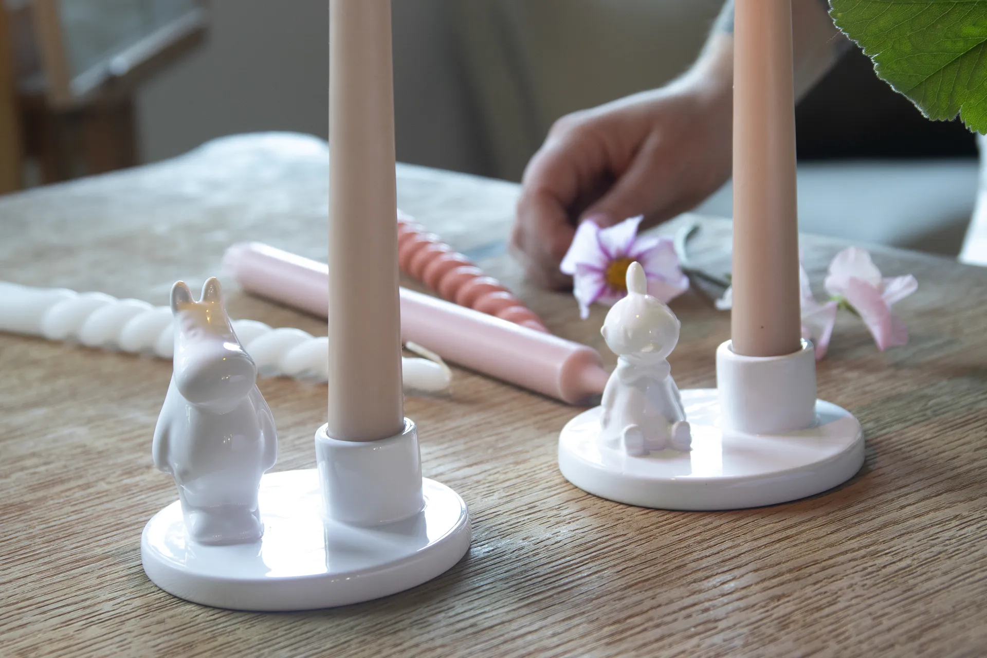 Chandelier en céramique Lilla My, Blanc Pluto Design