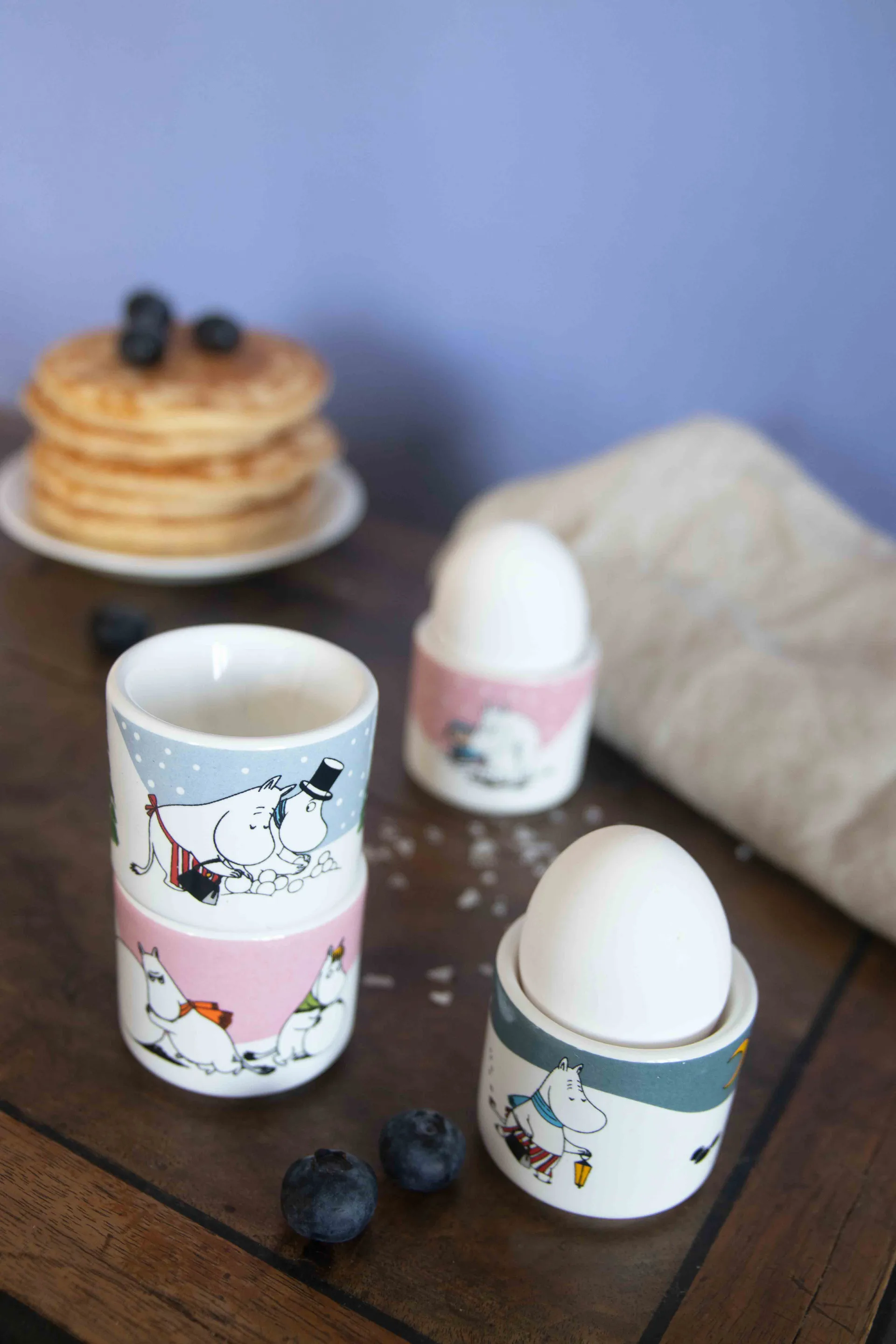 Coquetier Mumin 4 pièces, Moomin hiver Pluto Design