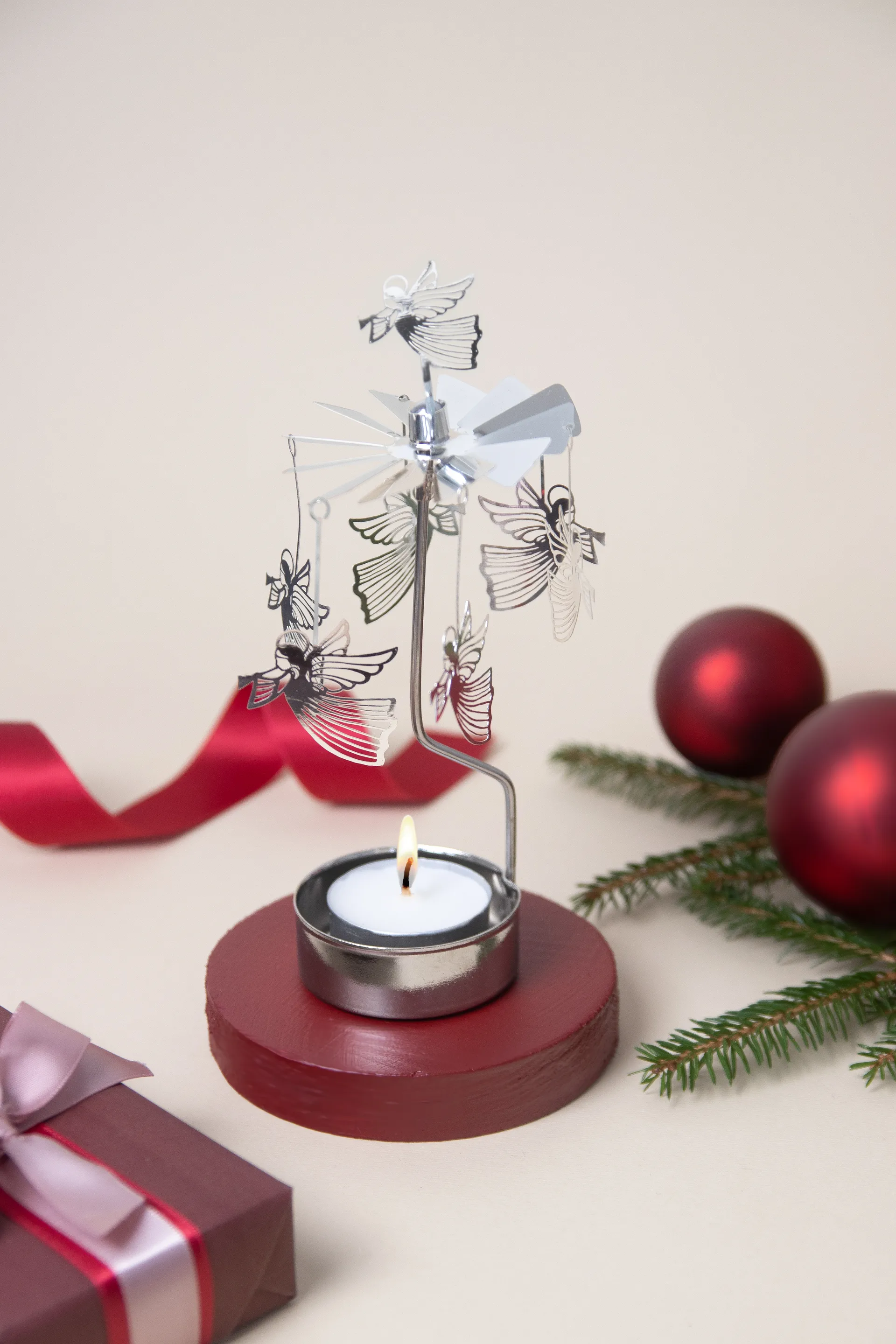 Décoration ange volant, Argent Pluto Design
