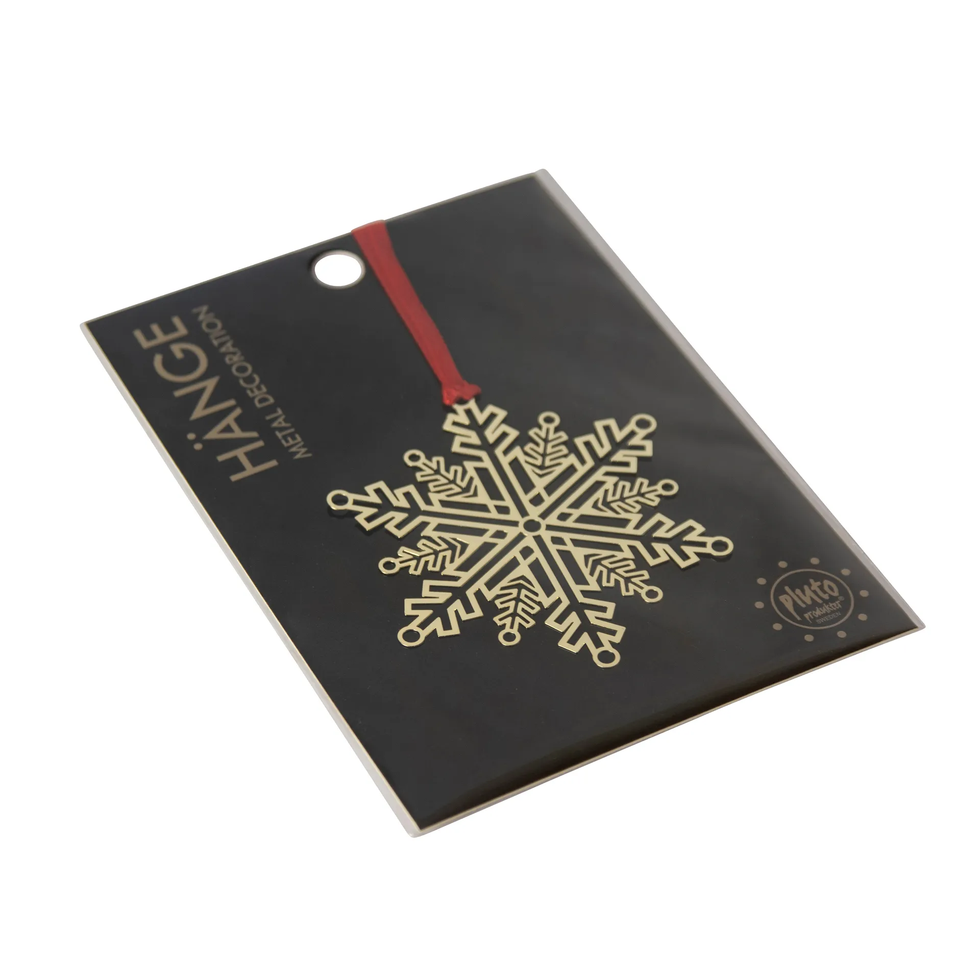 Décoration de Noël en métal Pluto, Étoile de neige, doré Pluto Design