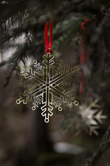 Décoration de Noël en métal Pluto - Étoile de neige, doré - Pluto Design