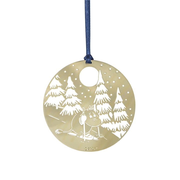 Décoration de Noël en métal Pluto - Hiver Moomin, doré - Pluto Design
