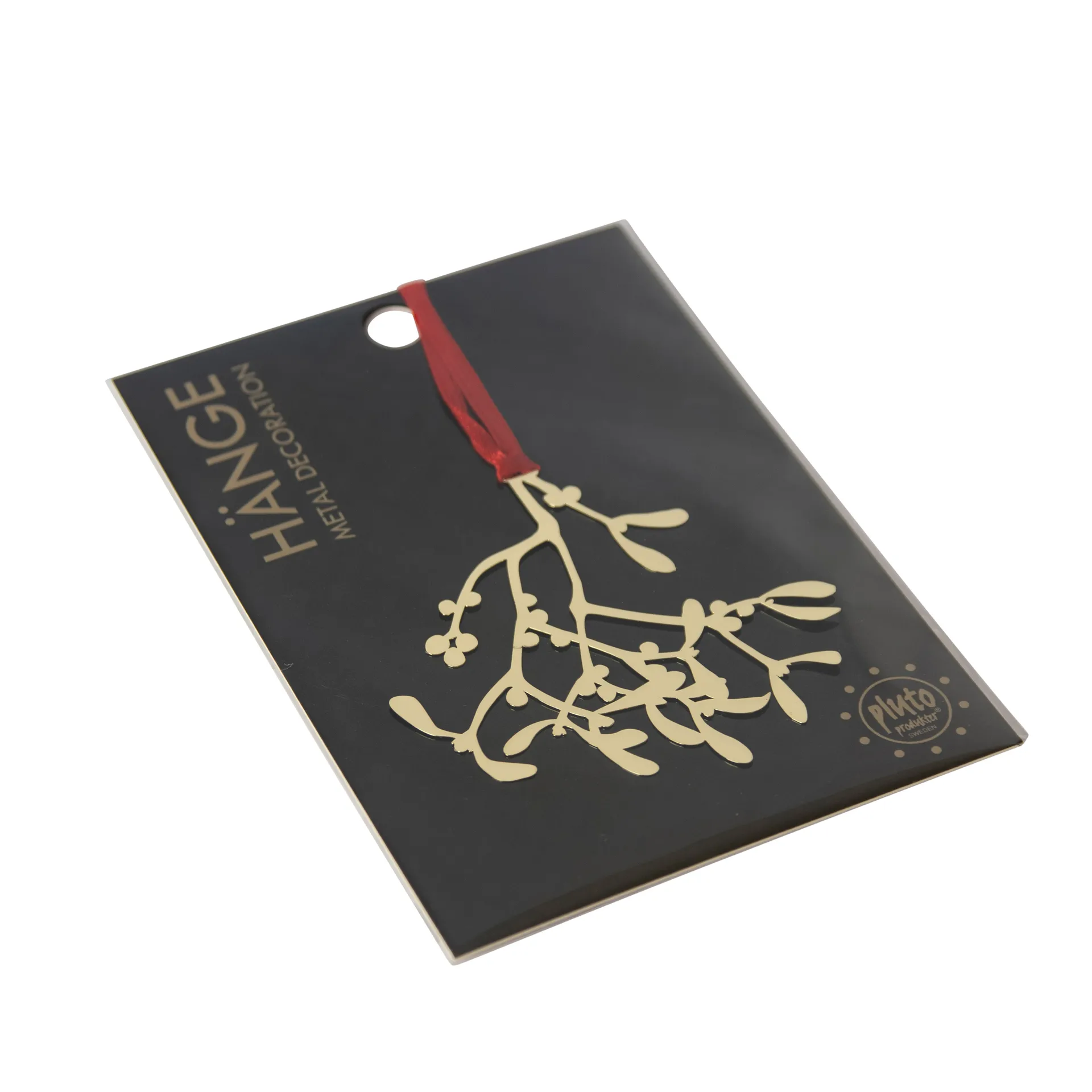 Décoration de Noël en métal Pluto, Houx, doré Pluto Design