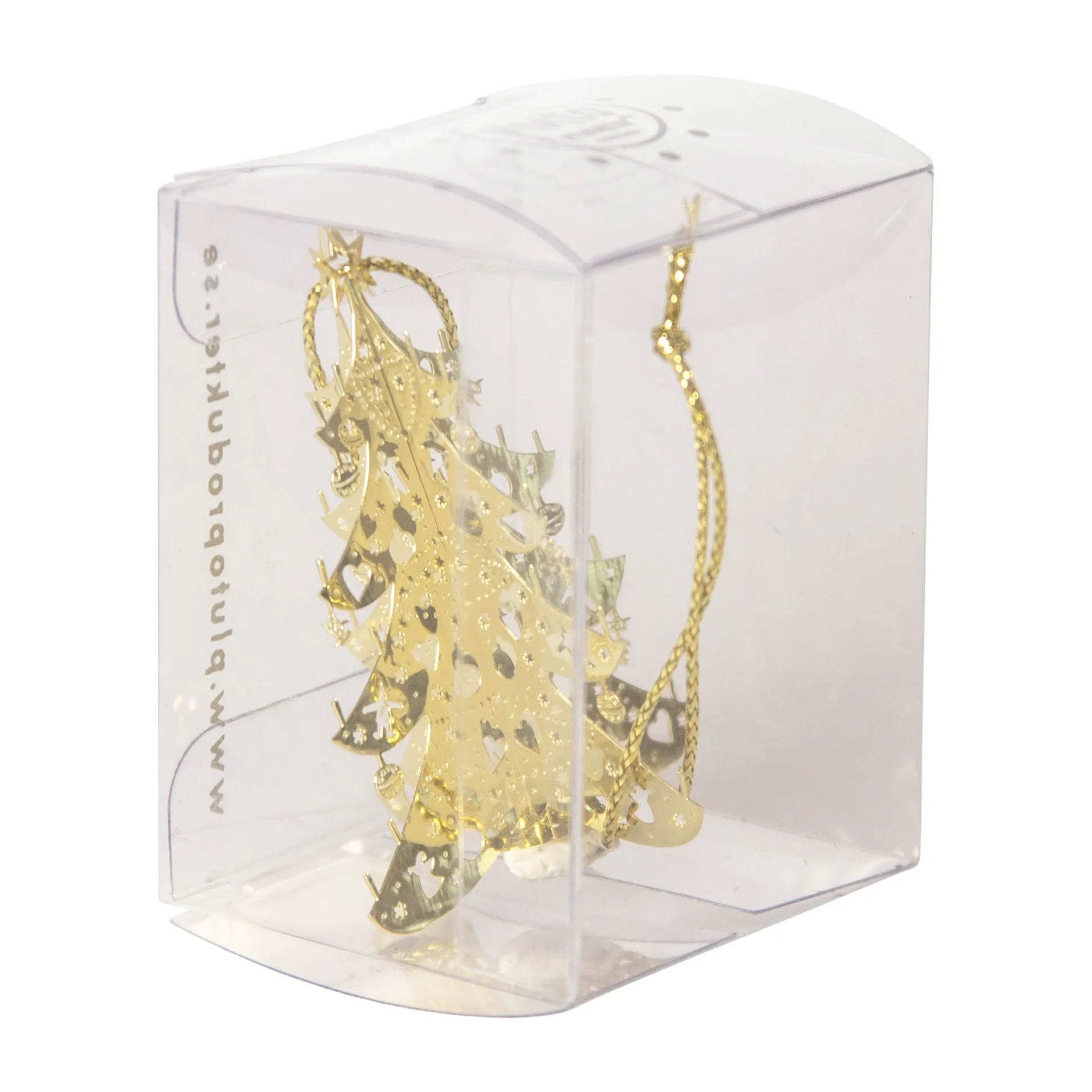 Décoration de sapin 3D sapin, Doré Pluto Design