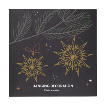 Décoration suspendue Christmas Star - Or - Pluto Design