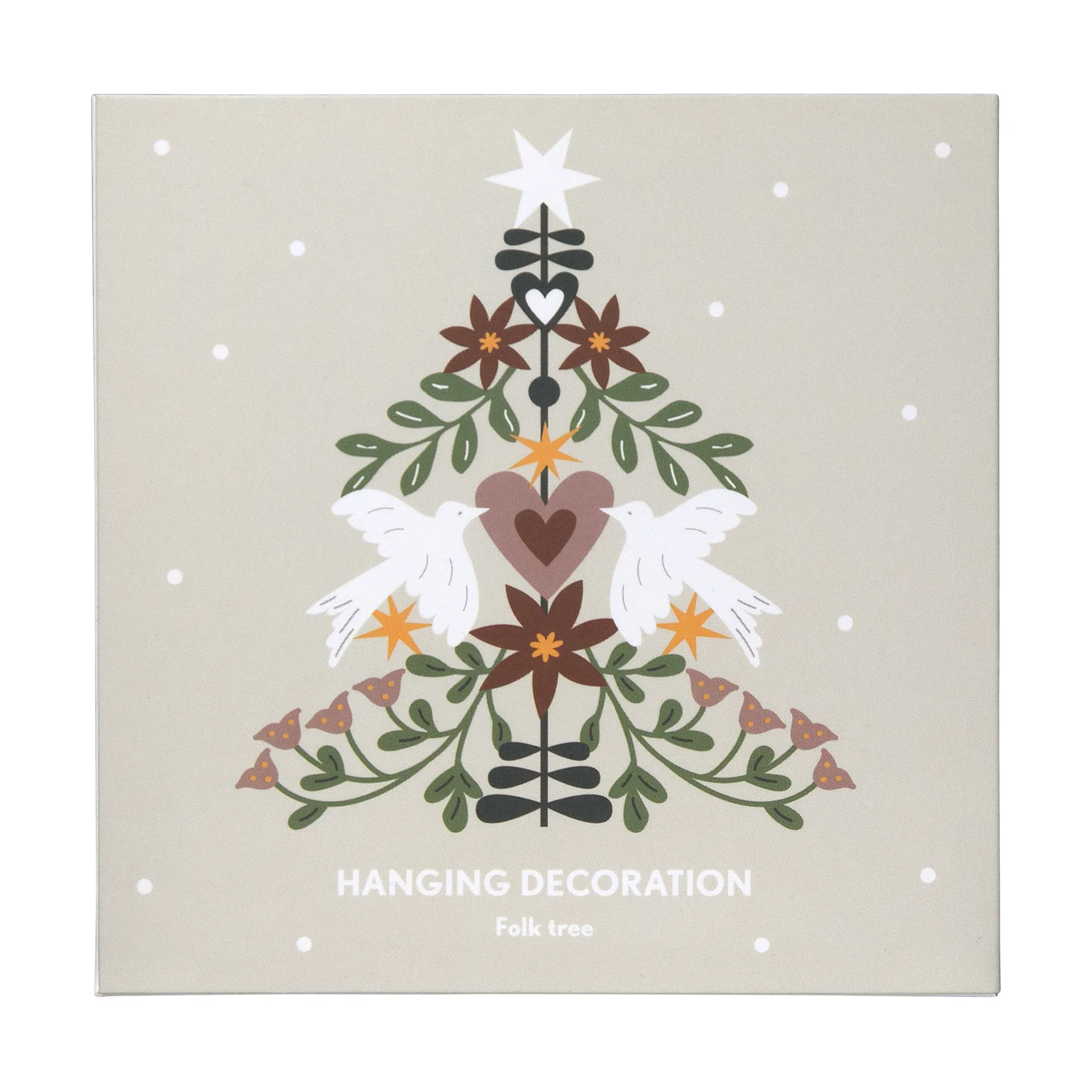 Décoration suspendue Folk Tree, Or Pluto Design