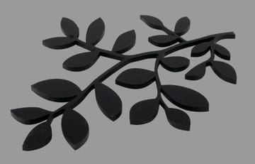 Dessous de plat en feuilles - noir - Pluto Design