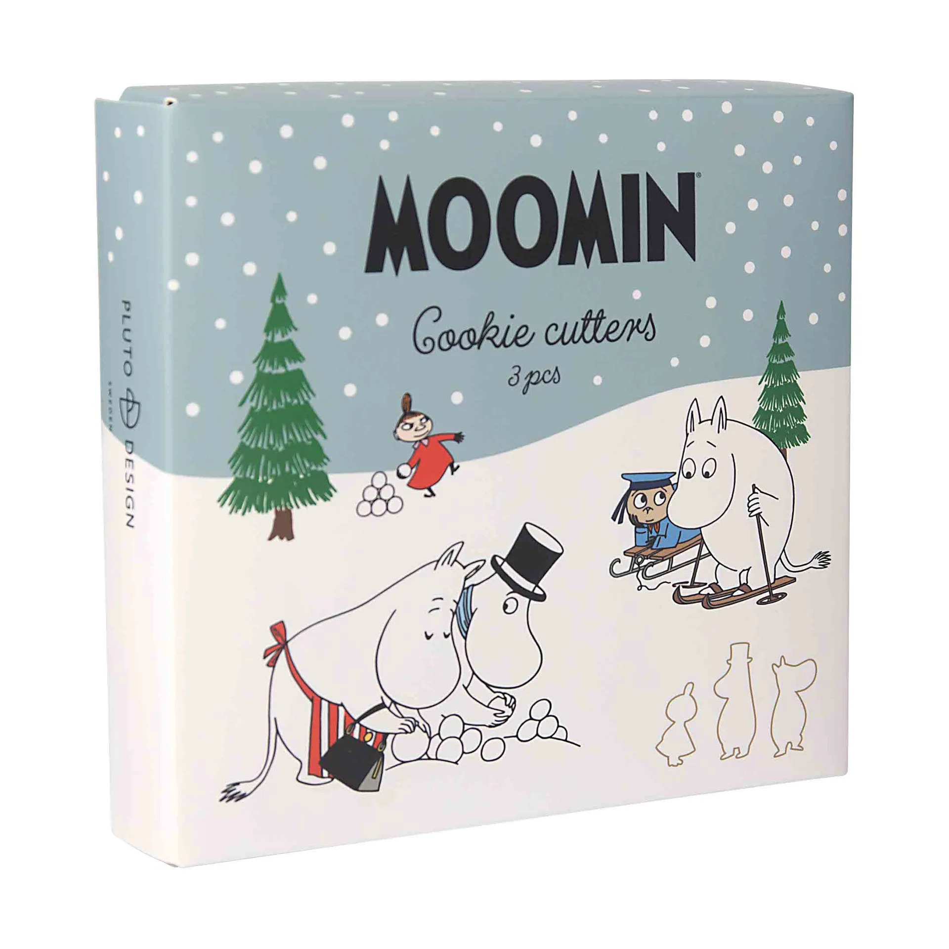 Emporte-pièces Moomin vinter 3 pièces, Lilla My Muminpappan, Mumintrollet Pluto Design