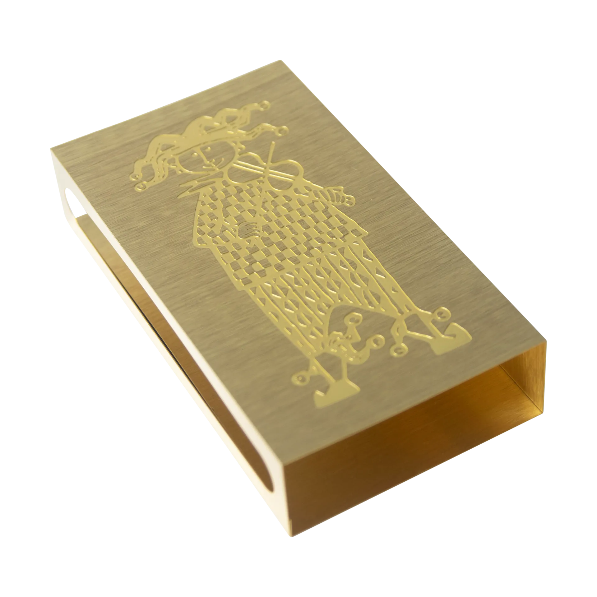 Étui à allumettes Karneval Stig Lindberg, Or Pluto Design