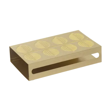 Étui à cure-dents Stig L Berså 6,8x12 cm - Or - Pluto Design