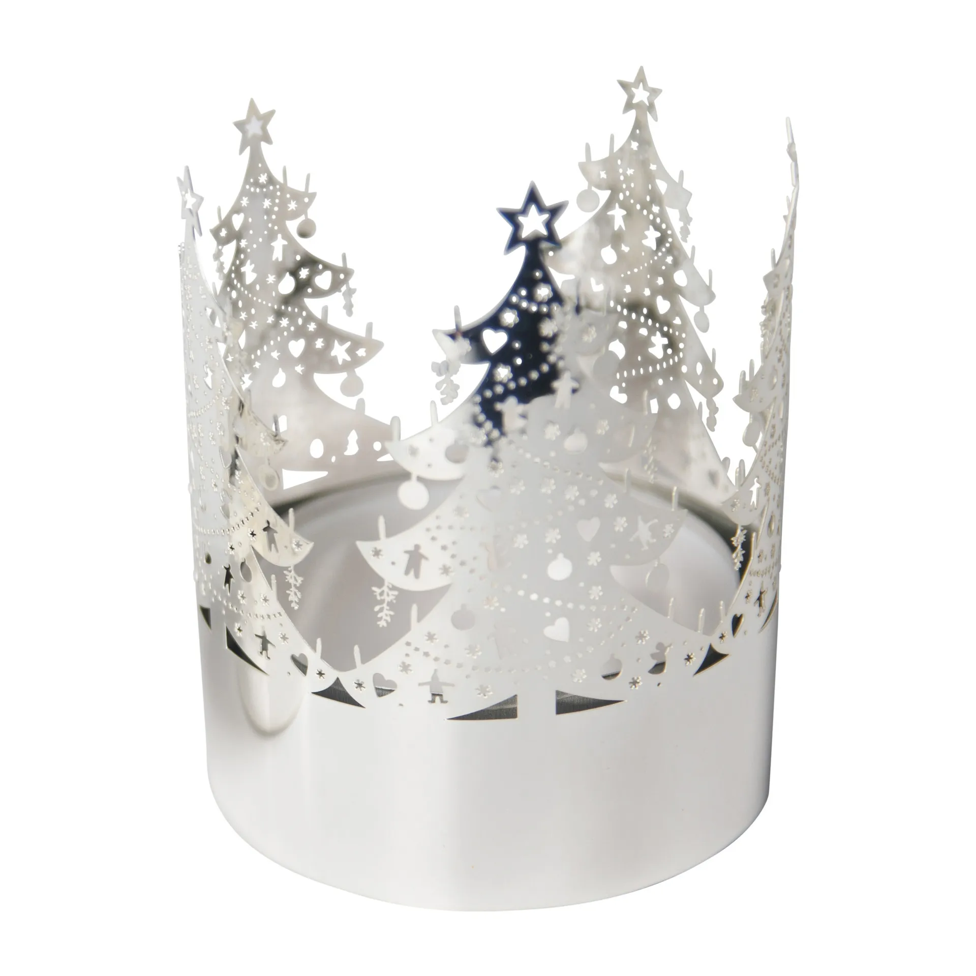 Lanterne médium Sapin, Argent Pluto Design