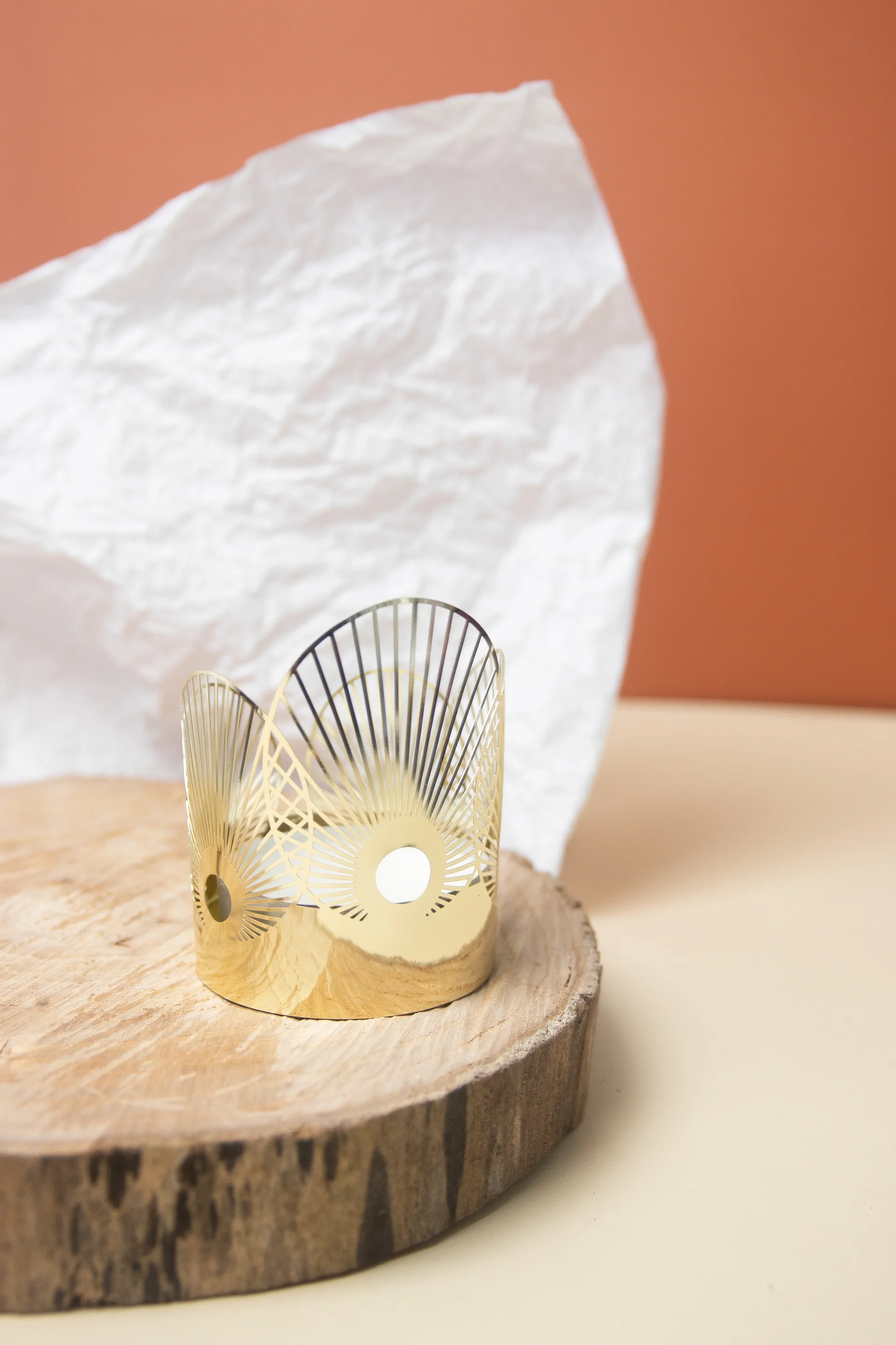 Lanterne Sun moyenne Ø6,5 cm, Or Pluto Design