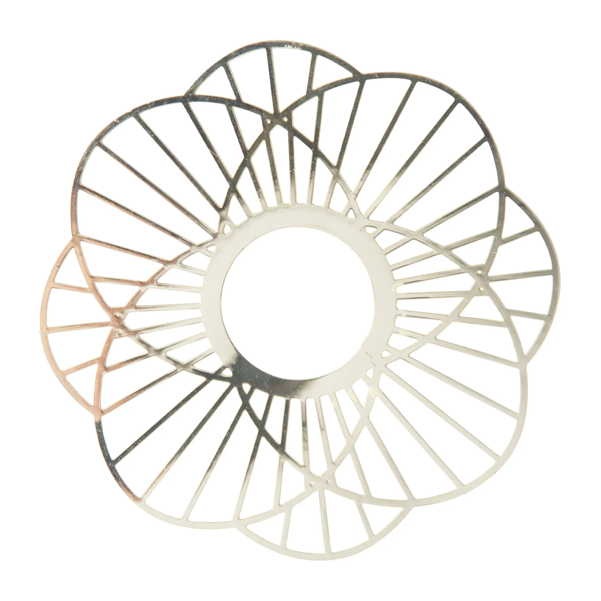 Manchette de bougie Sun, lot de 2, Or Pluto Design