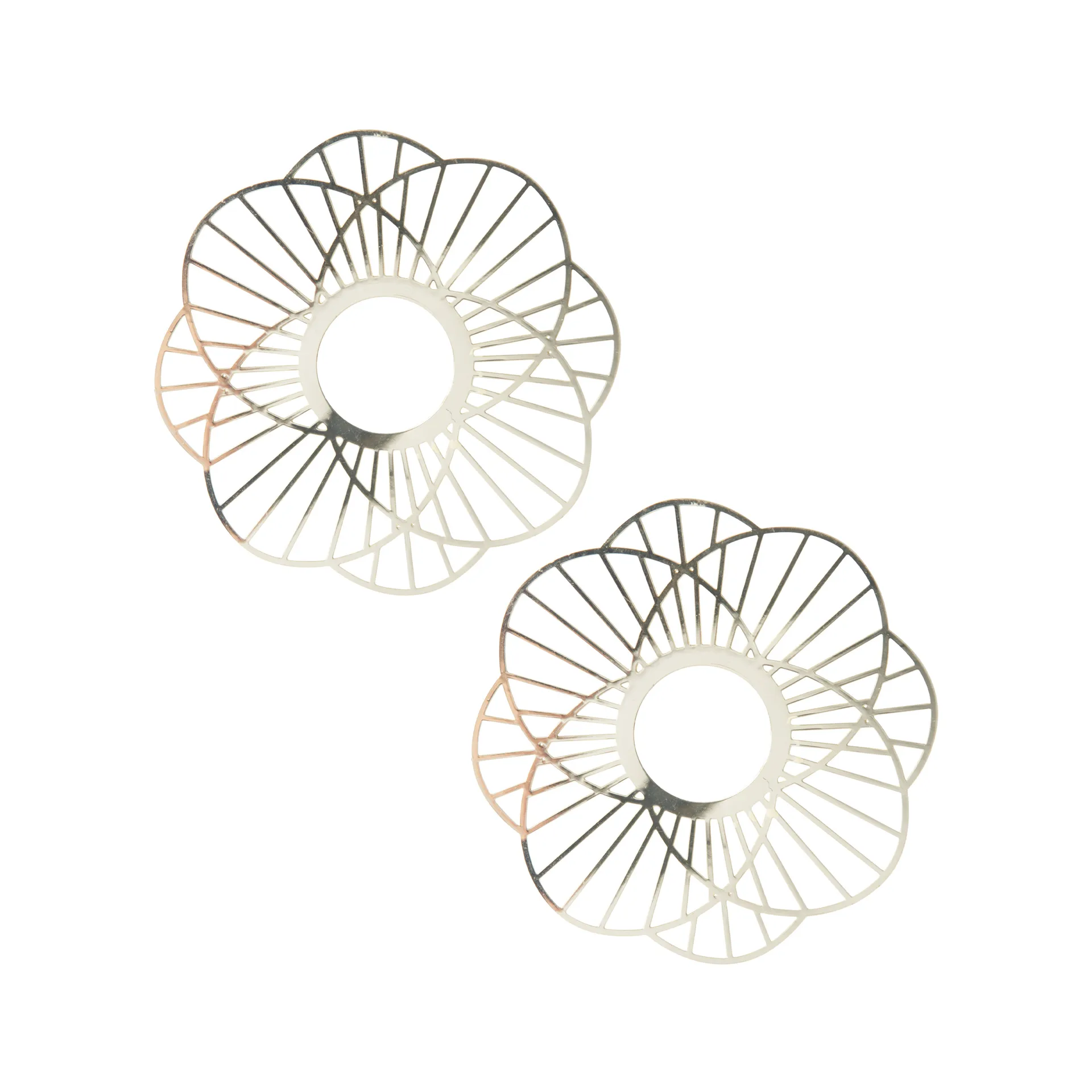 Manchette de bougie Sun, lot de 2, Or Pluto Design