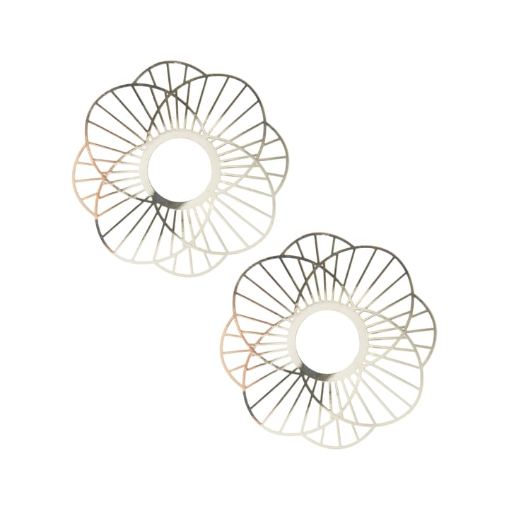 Manchette de bougie Sun, lot de 2 - Or - Pluto Design