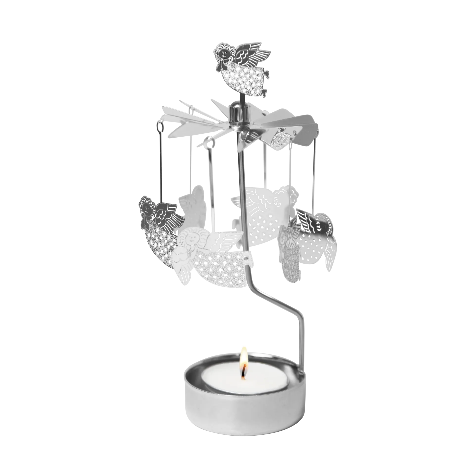 Mobile ange anges Lisa Larson, Argent Pluto Design