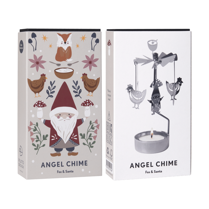 Mobile ange Fox & Santa, Argent Pluto Design