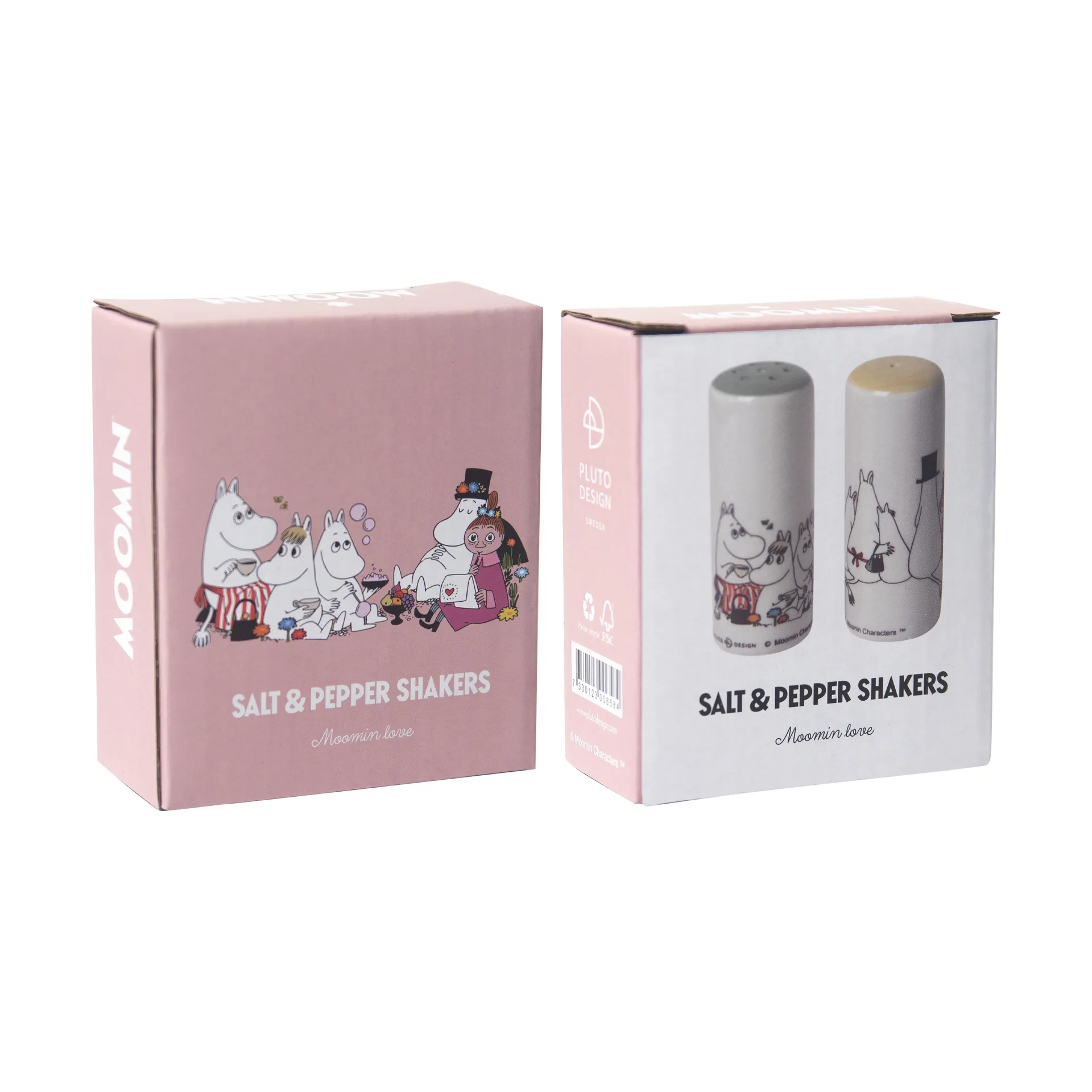 Moomin love salière et poivrière, Blanc-multi Pluto Design
