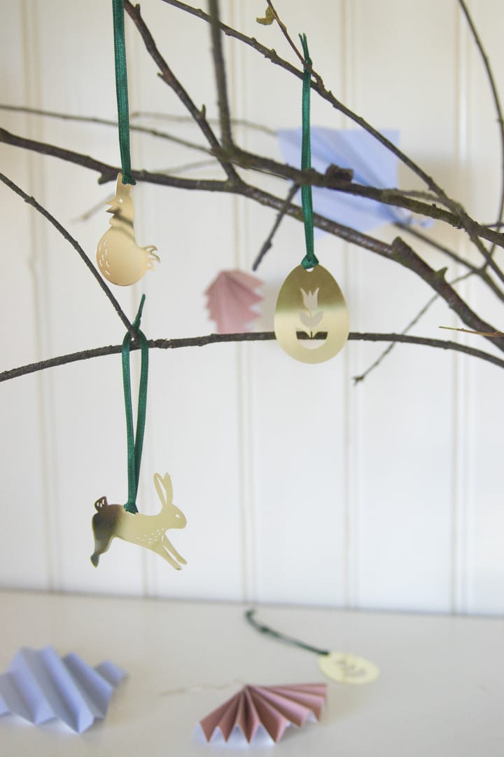 Pendentifs décoratifs de Pâques, lot de 3, Or Pluto Design