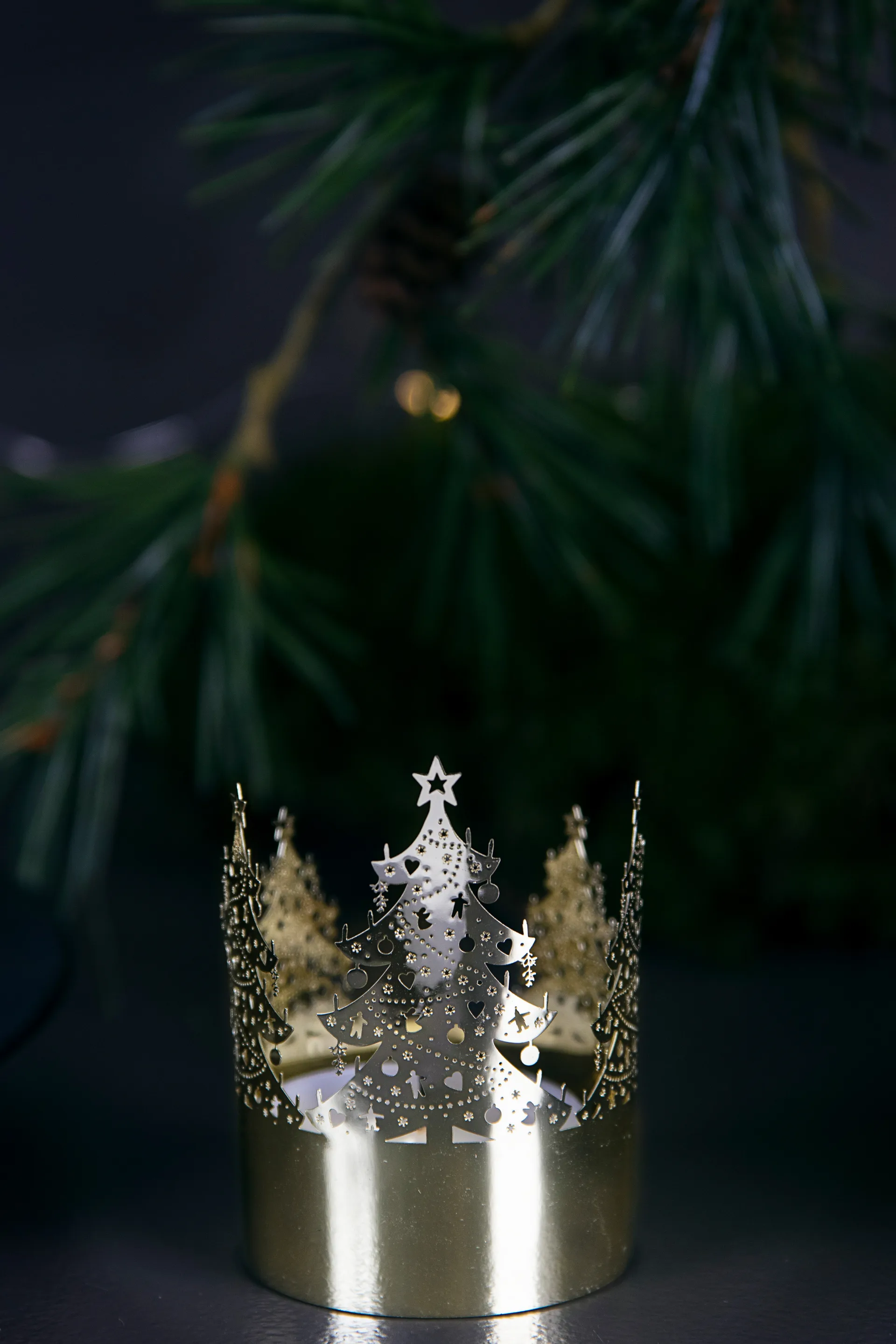 Photophore Mini Ø4.5 cm, Sapin de Noël Pluto Design