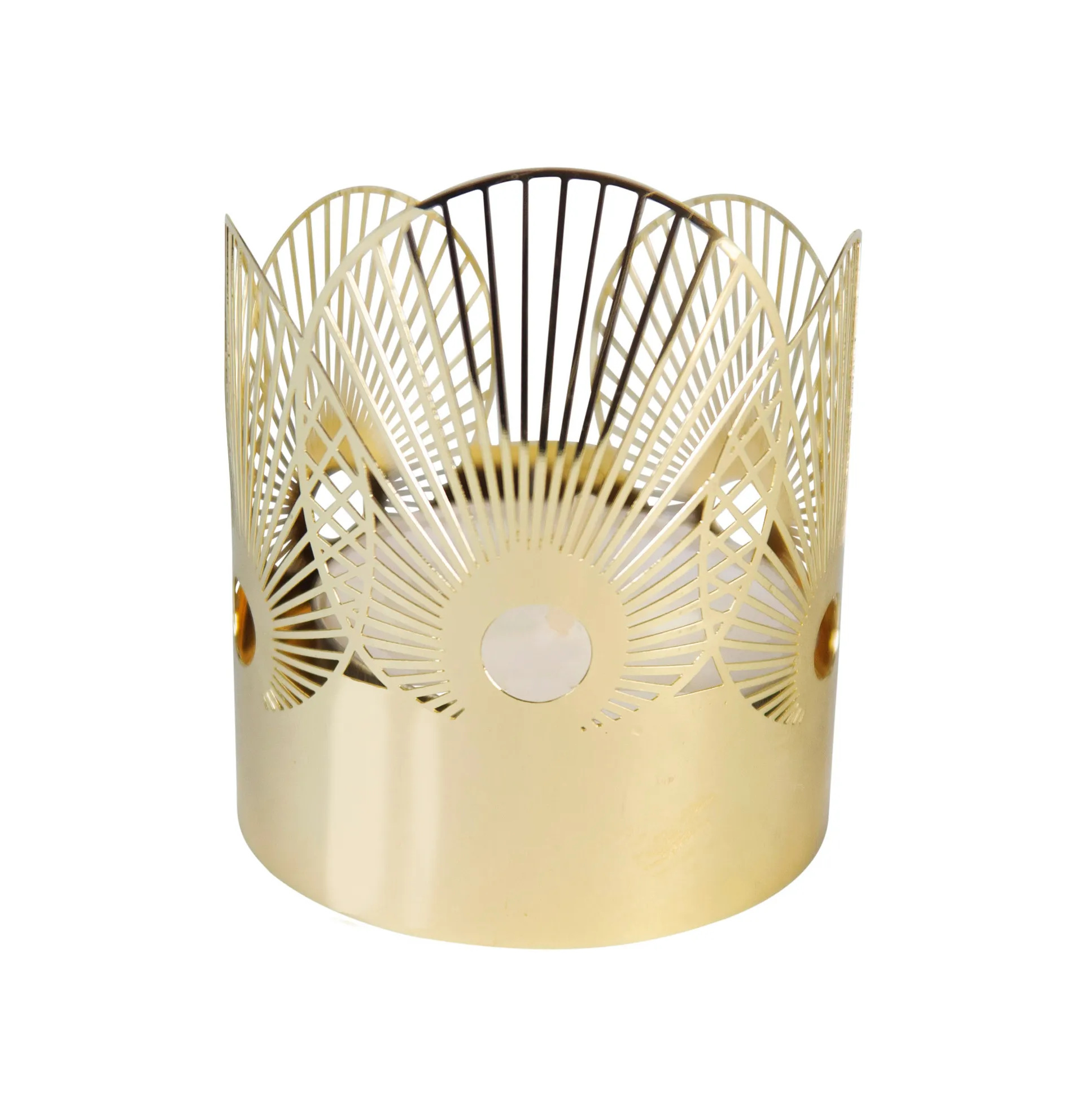 Photophore Sun mini Ø4,5 cm, Doré Pluto Design