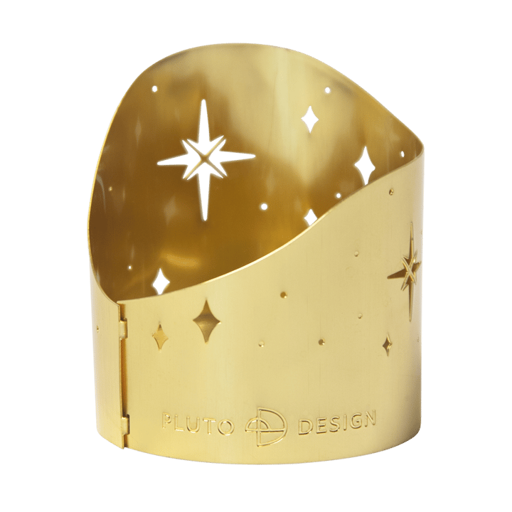Porte-bougie Northern Star Ø4,5 cm - Métal plaqué or - Pluto Design