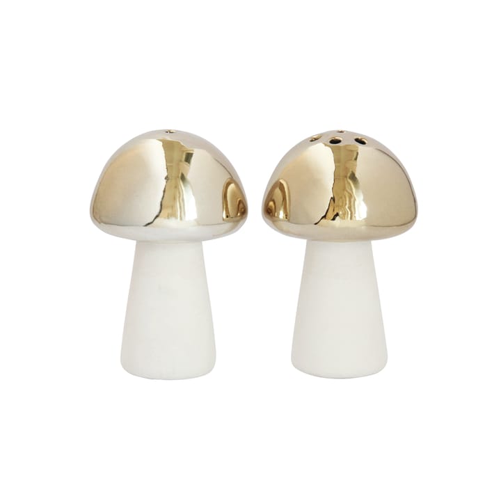 Salière et poivrier Svamp, Doré Pluto Design