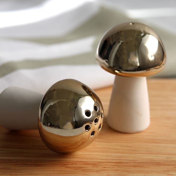 Salière et poivrier Svamp, Doré Pluto Design