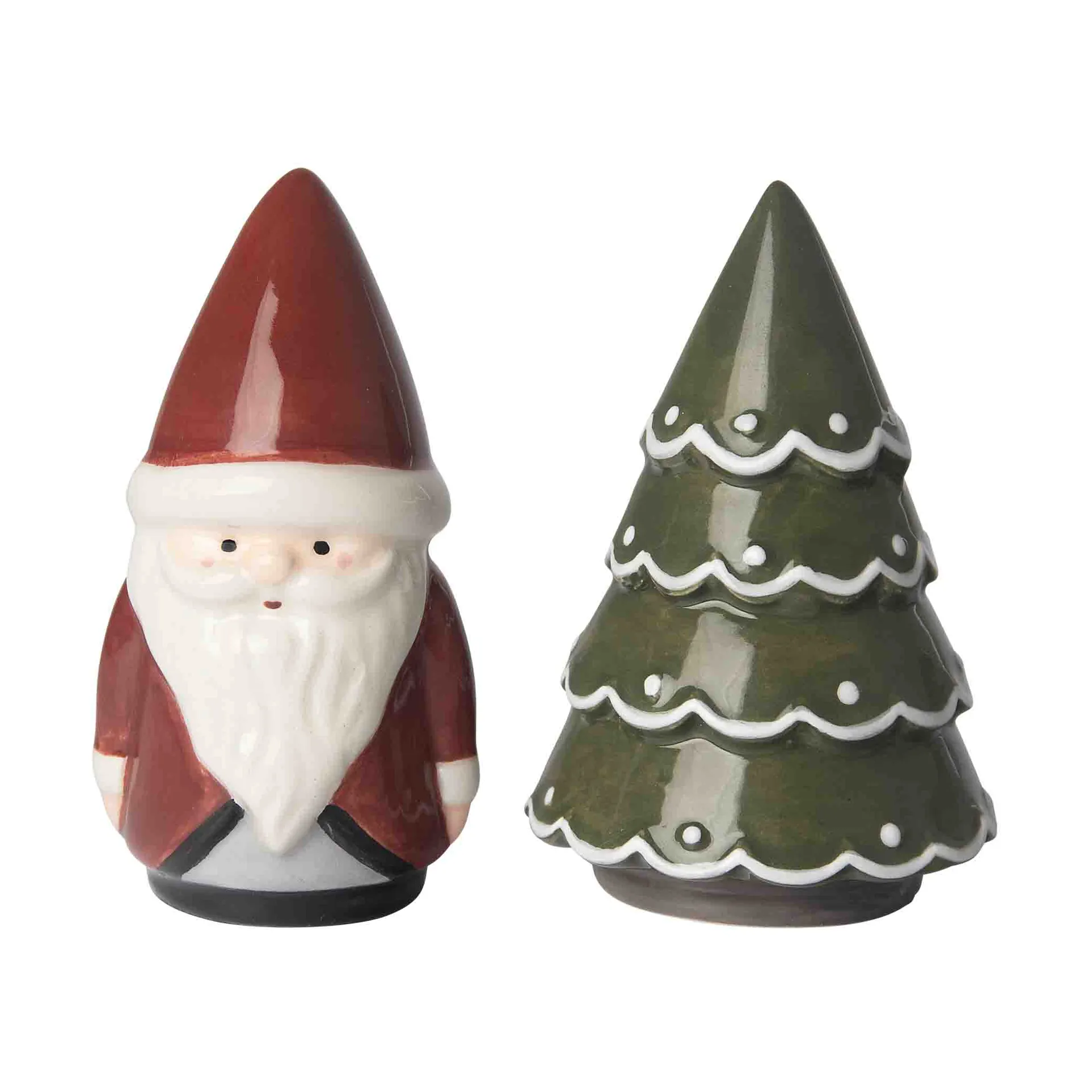 Salière et poivrière Santa, Tomte, sapin Pluto Design