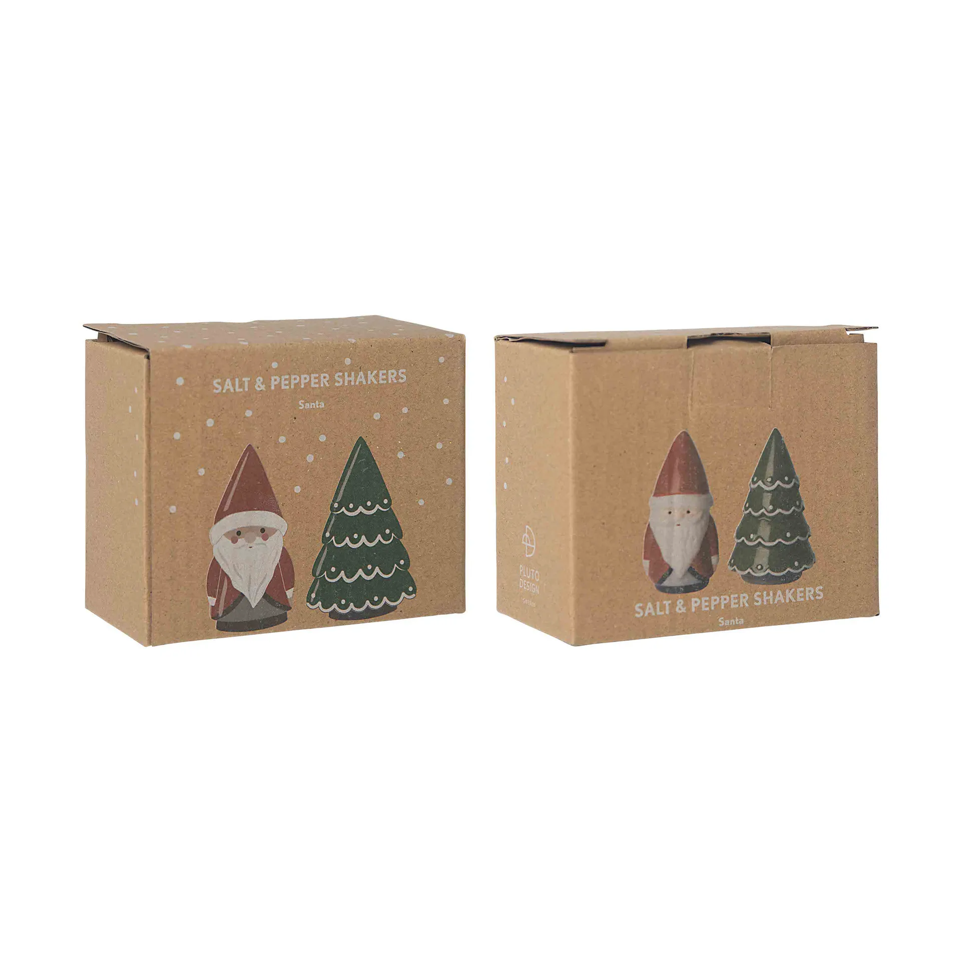 Salière et poivrière Santa, Tomte, sapin Pluto Design