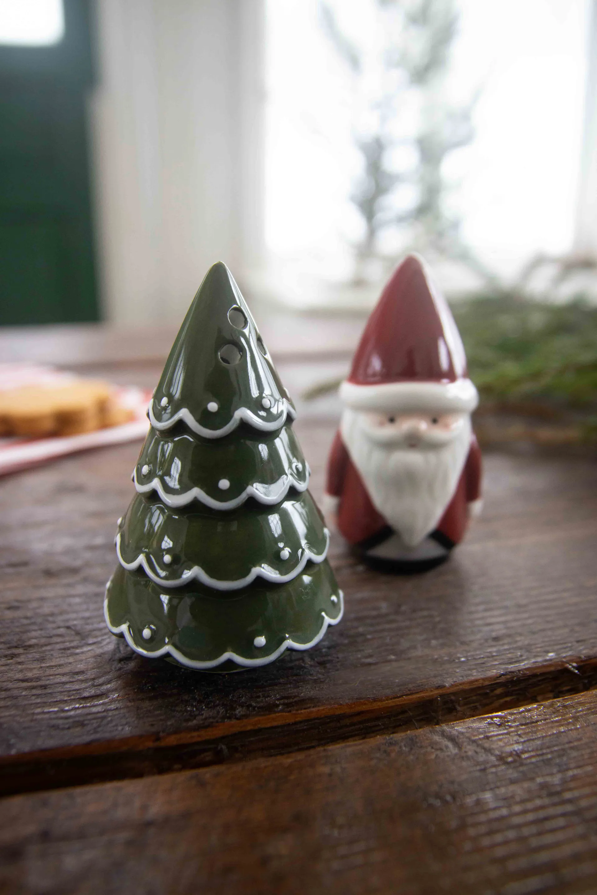 Salière et poivrière Santa, Tomte, sapin Pluto Design