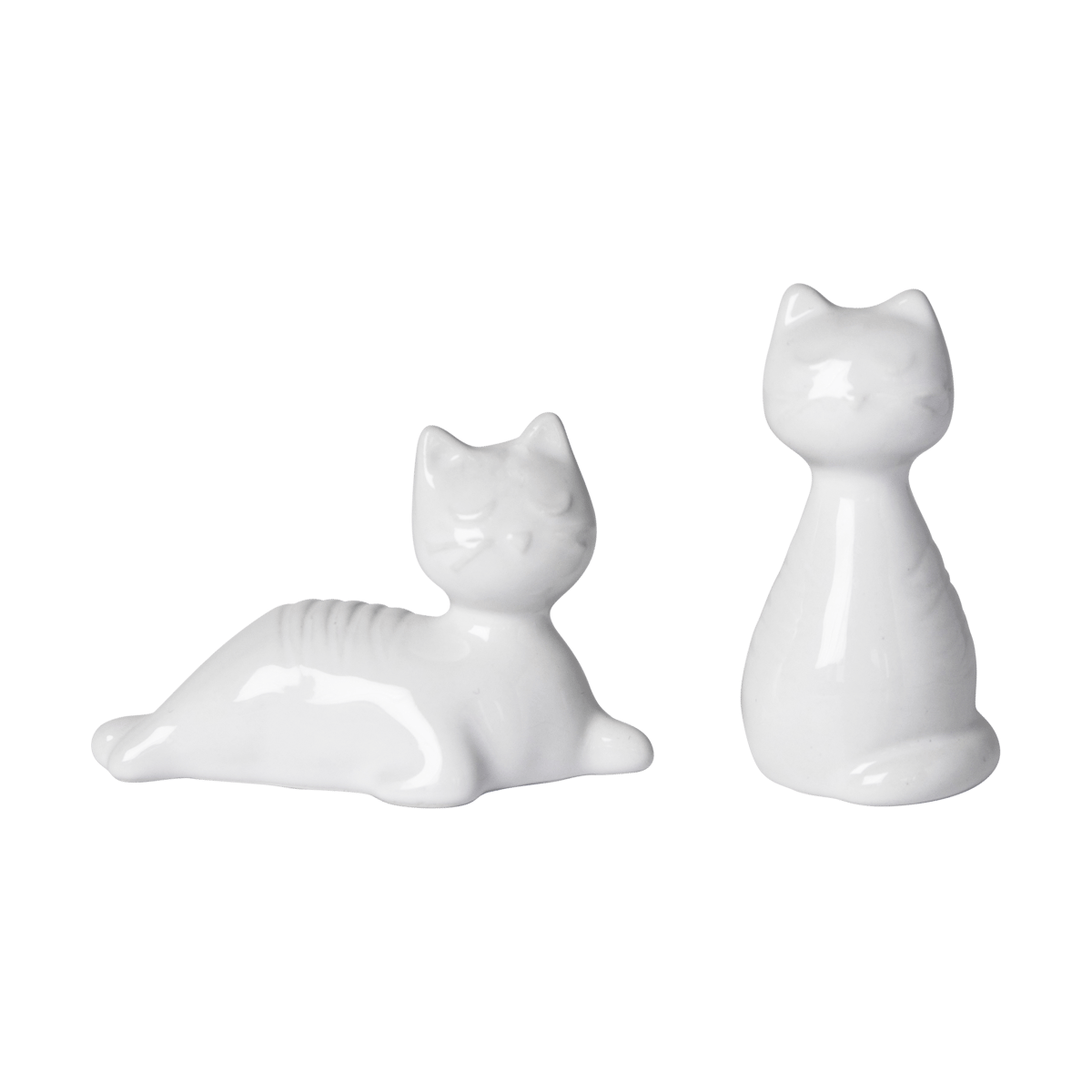 Pluto Design Salière & poivrier Chat Blanc | Design Scandinave | Salières & poivrières | Blanc