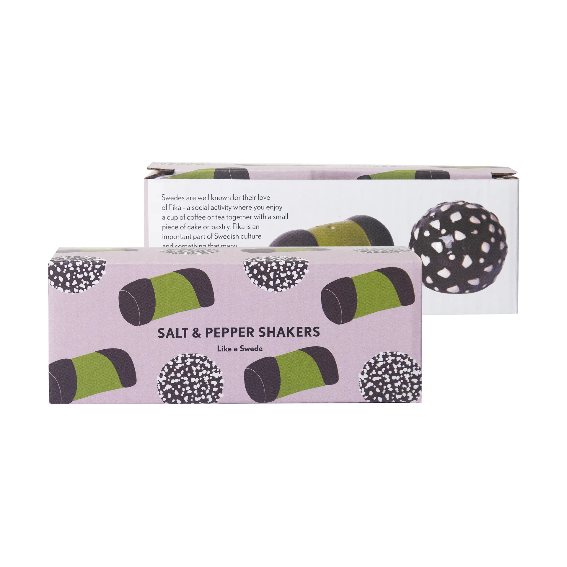 Salière & poivrier Like a Swede, Marron-vert-blanc Pluto Design