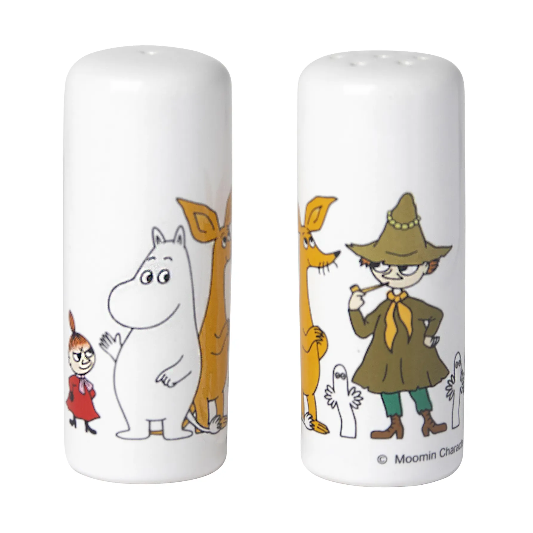 Salière & poivrier Mumin Friends, Multi-blanc Pluto Design