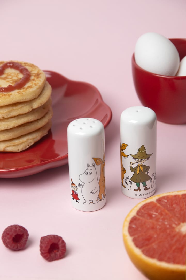 Salière & poivrier Mumin Friends, Multi-blanc Pluto Design