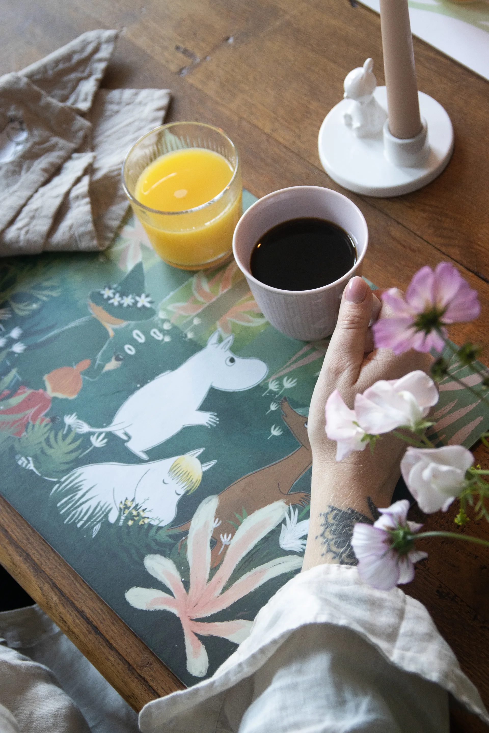 Sets de table Moomin, lot de 2, Multicolore Pluto Design