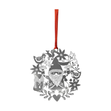 Suspension de Noël Fox & Santa - Argent - Pluto Design