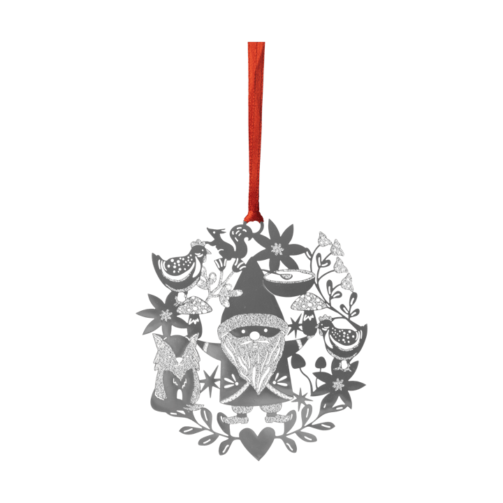 Suspension de Noël Fox & Santa - Argent - Pluto Design