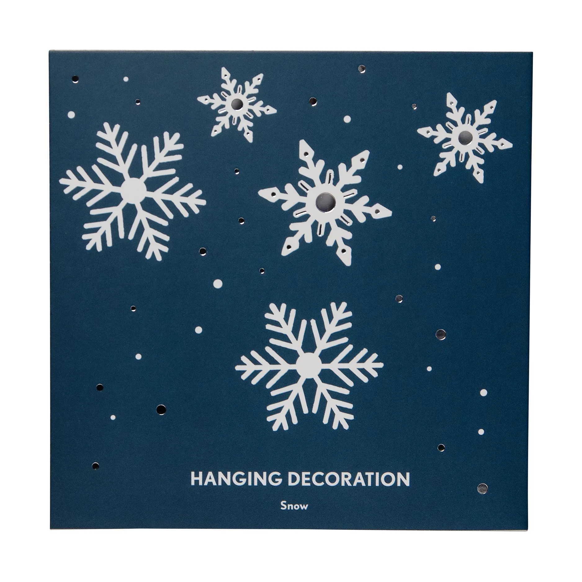 Suspension de Noël Snow, Argent Pluto Design