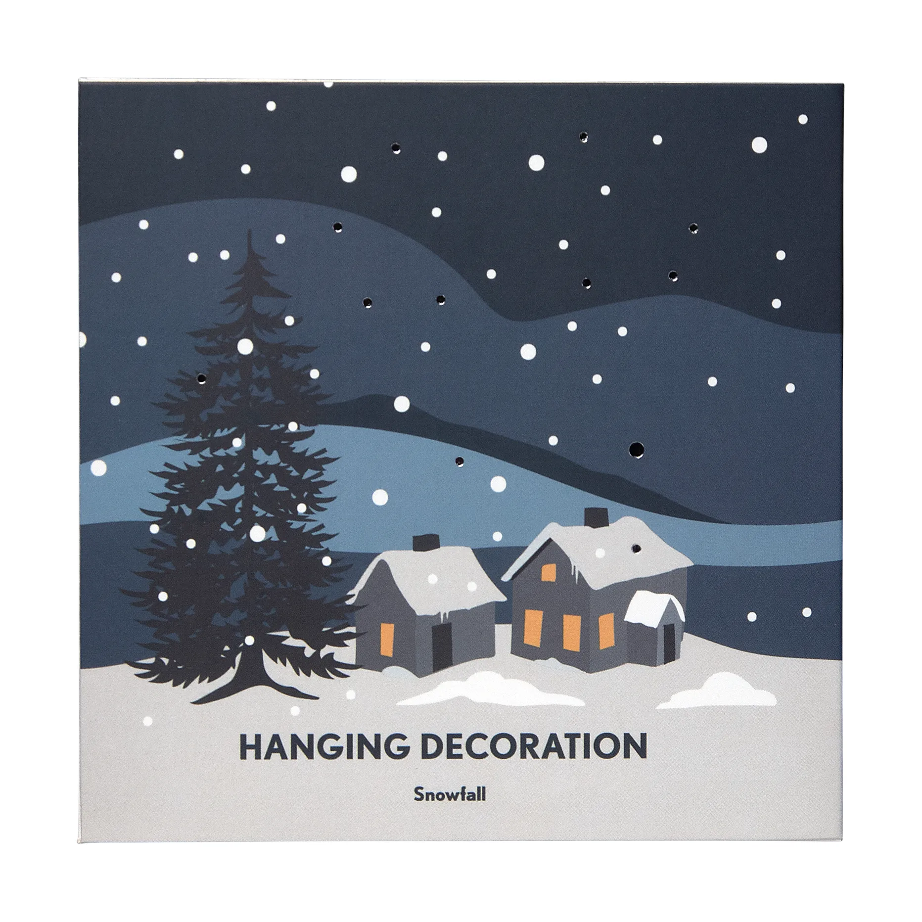 Suspension de Noël Snowfall, Argent Pluto Design