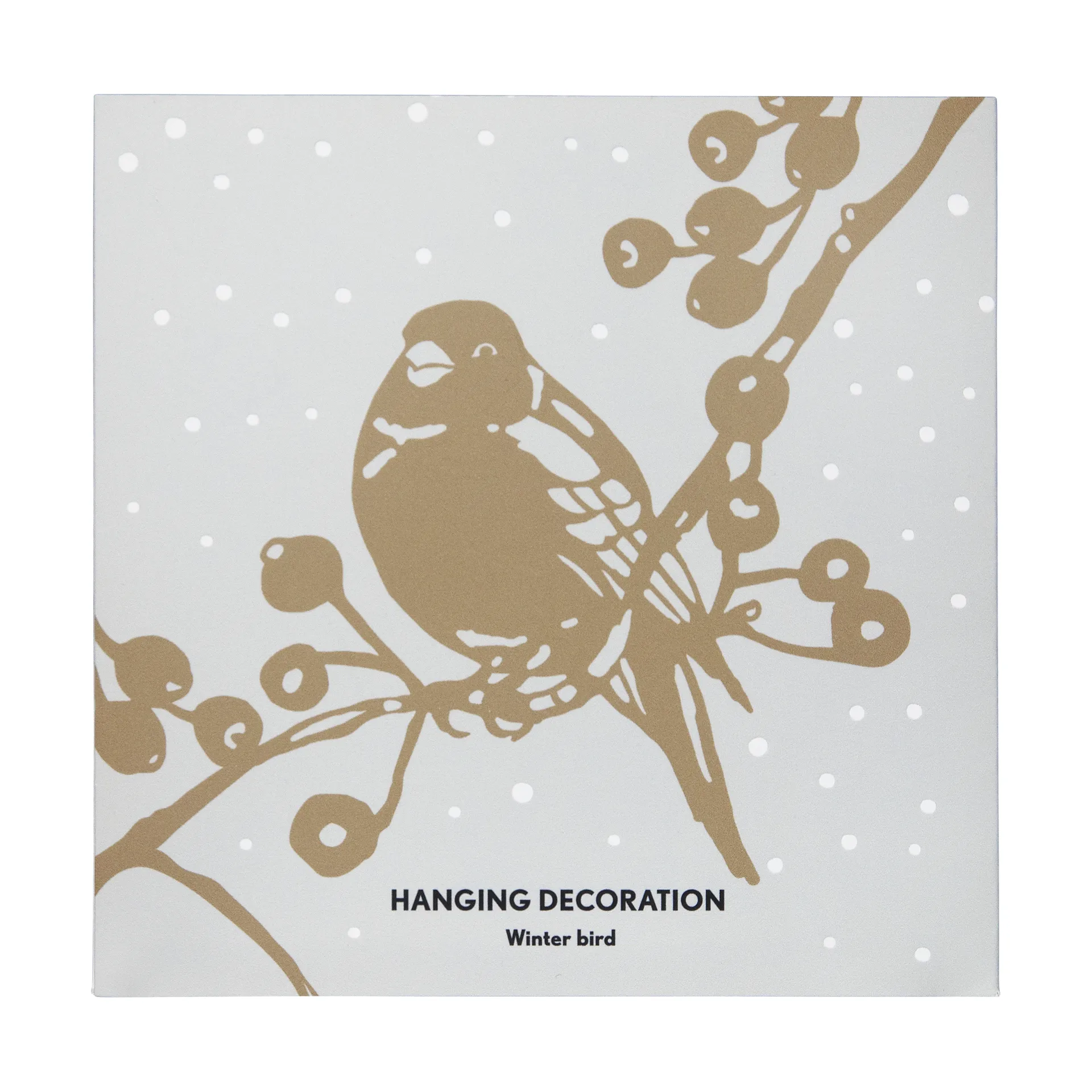 Suspension de Noël Winter Bird L, Or Pluto Design