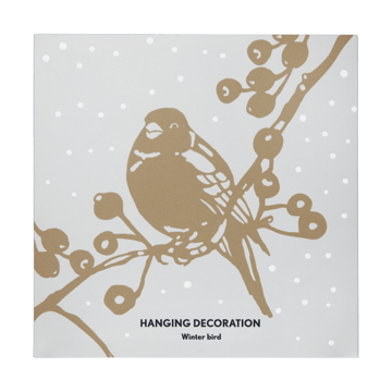 Suspension de Noël Winter Bird L - Or - Pluto Design
