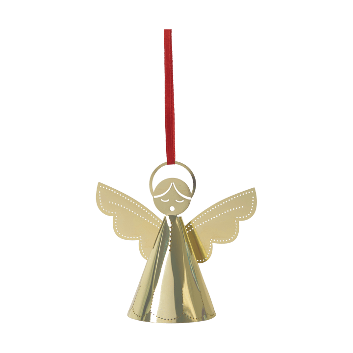 Suspension de sapin de Noël ange chantant, Or Pluto Design