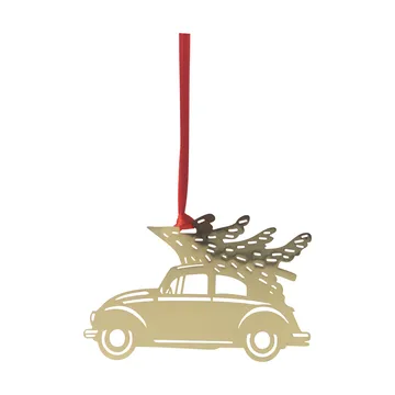 Suspension de sapin de Noël Christmas car - Or - Pluto Design