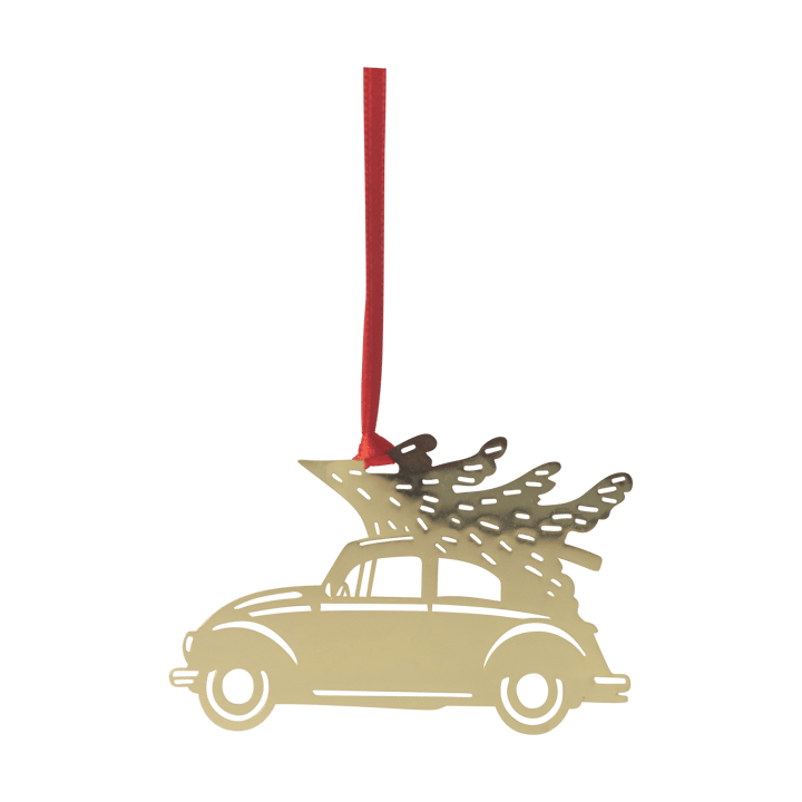 Suspension de sapin de Noël Christmas car, Or Pluto Design