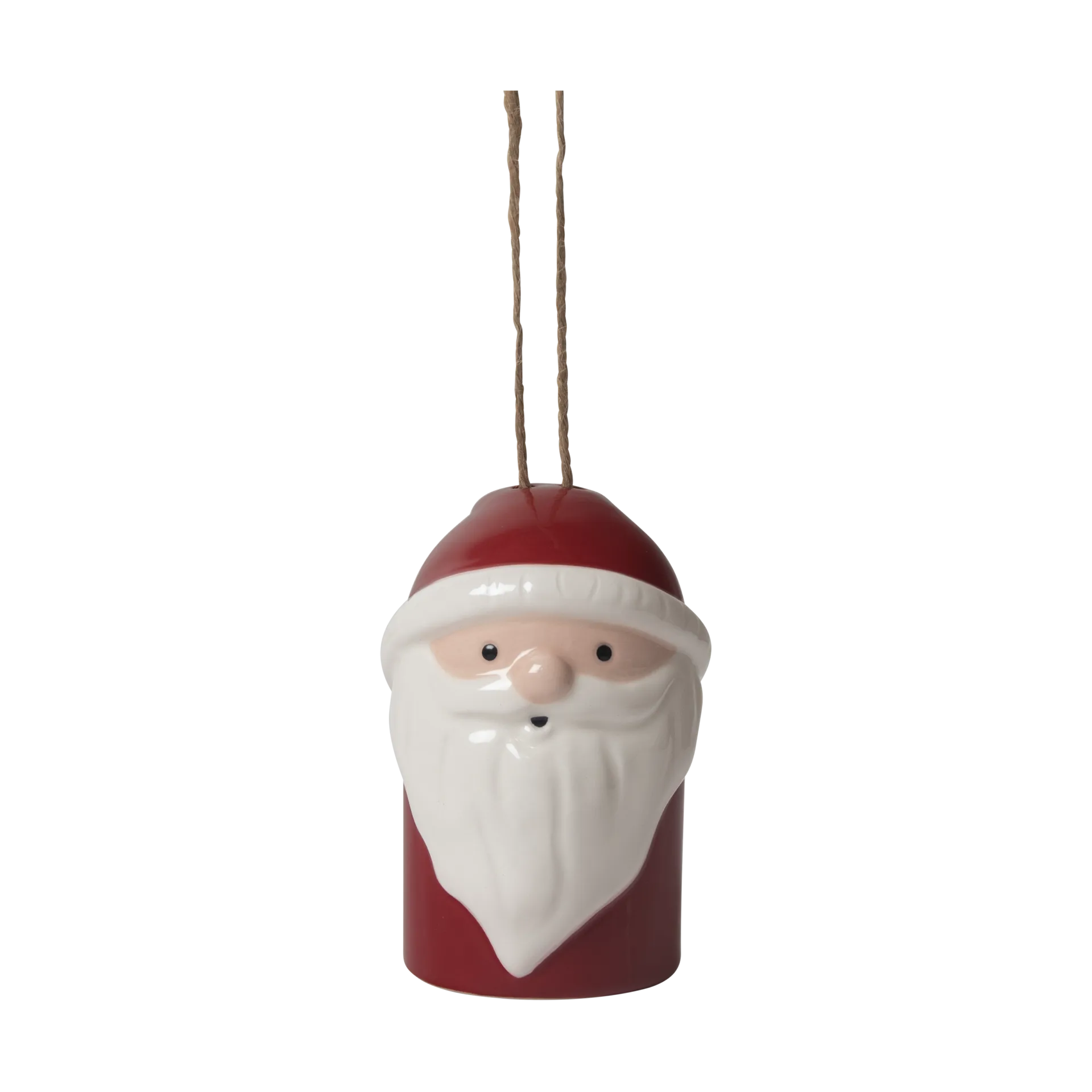 Suspension de sapin de Noël Père Noël, Rouge-blanc Pluto Design