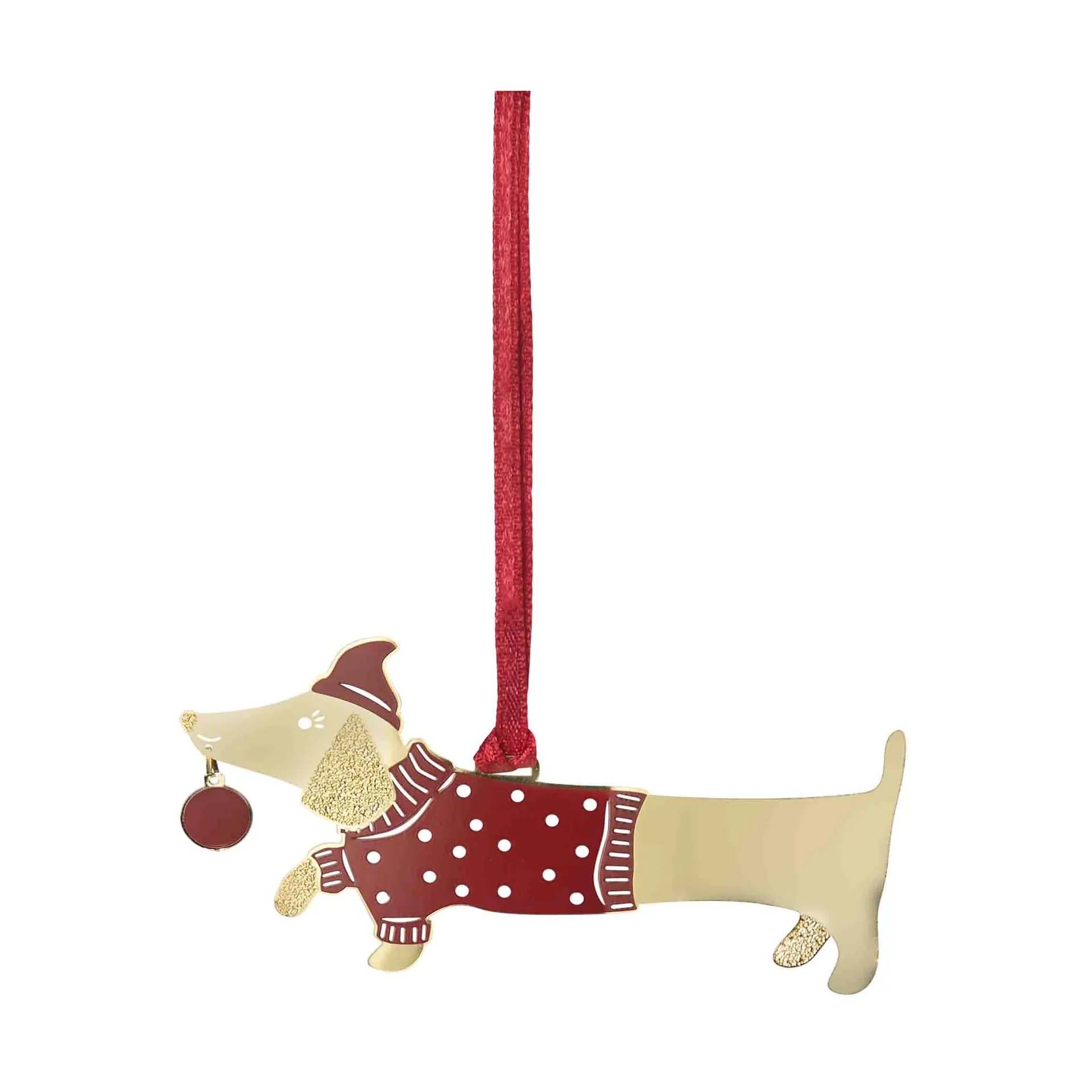 Suspension décorative Jolly dog, Or
 Pluto Design