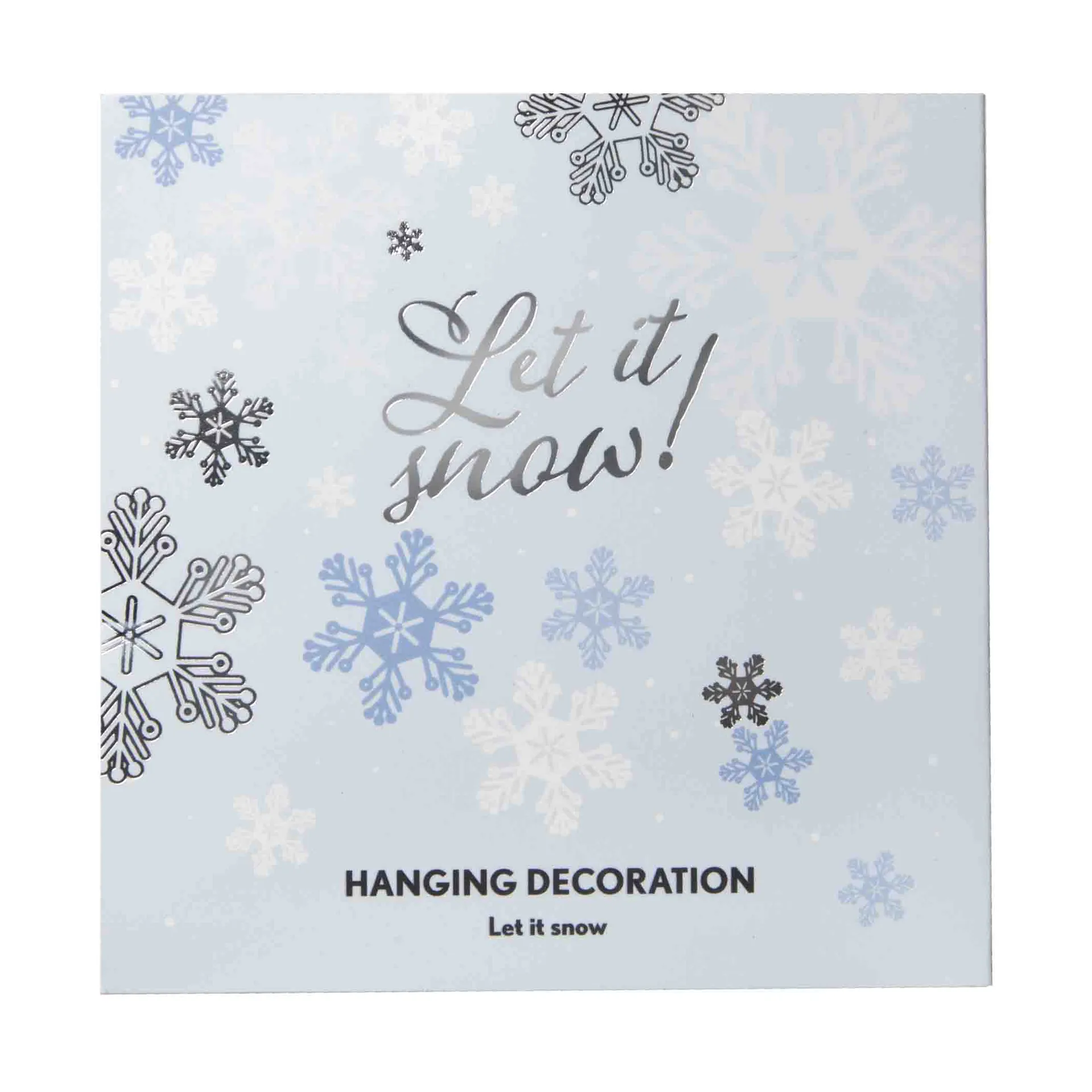 Suspension décorative Let it snow, Argent Pluto Design
