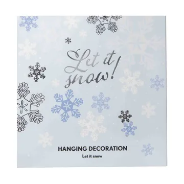 Suspension décorative Let it snow - Argent - Pluto Design